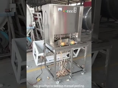 Industrial Four Station Onion Peeling Machine for High Capacity Production by Junxu