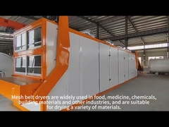 Easy-to-operate mesh belt dryer for fast drying of materials